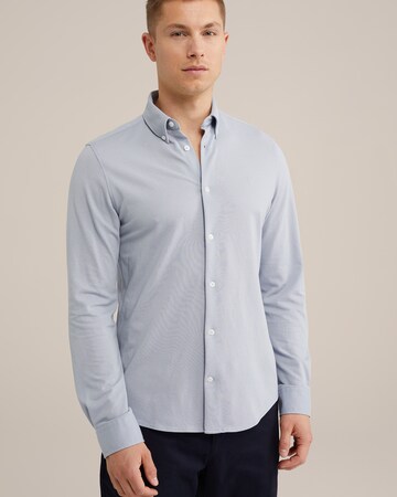 WE Fashion Slim Fit Skjorte i blå: forside