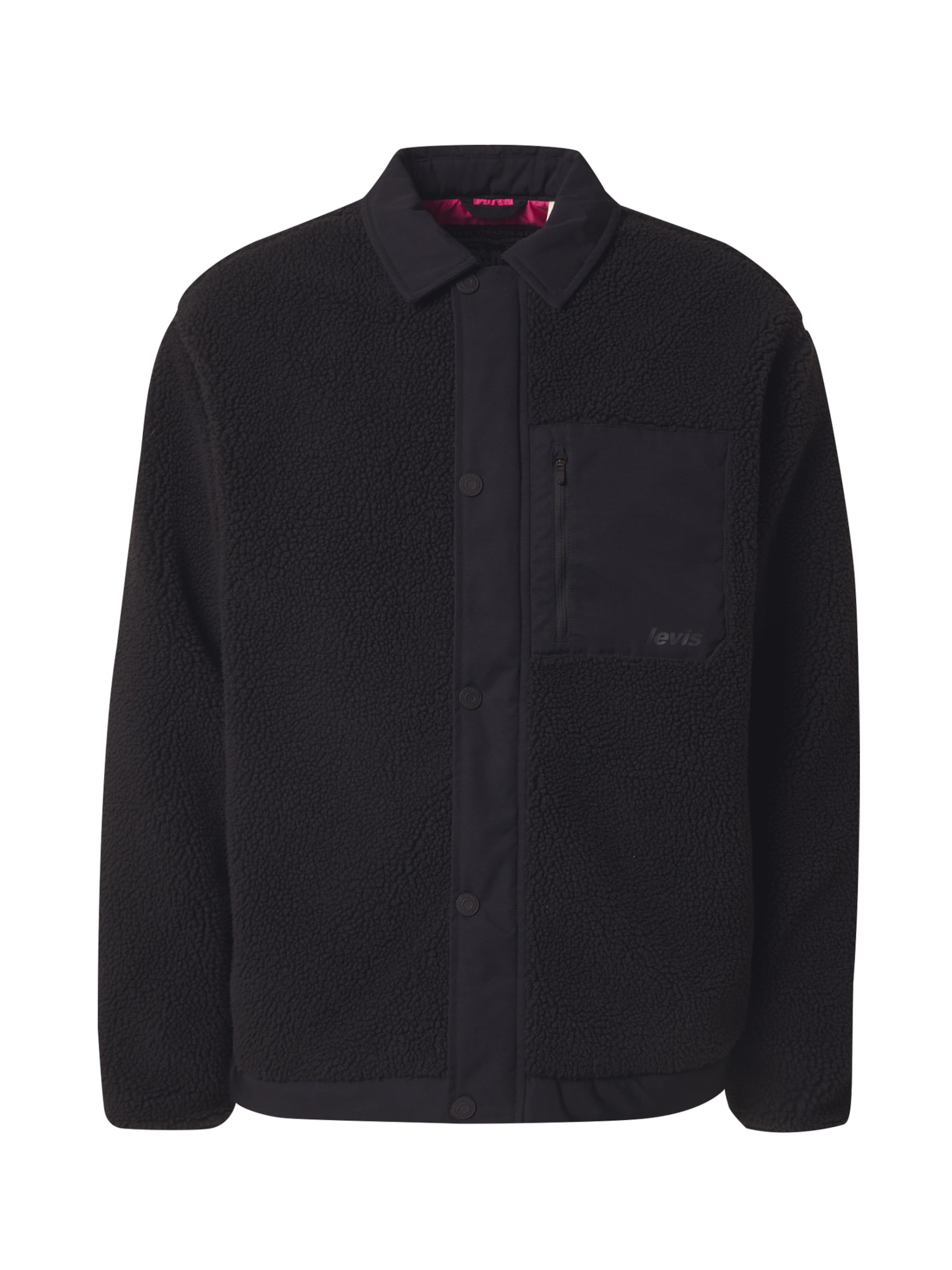 LEVI'S ® Fleece jas 'Buchanan' in Blauw: voorkant