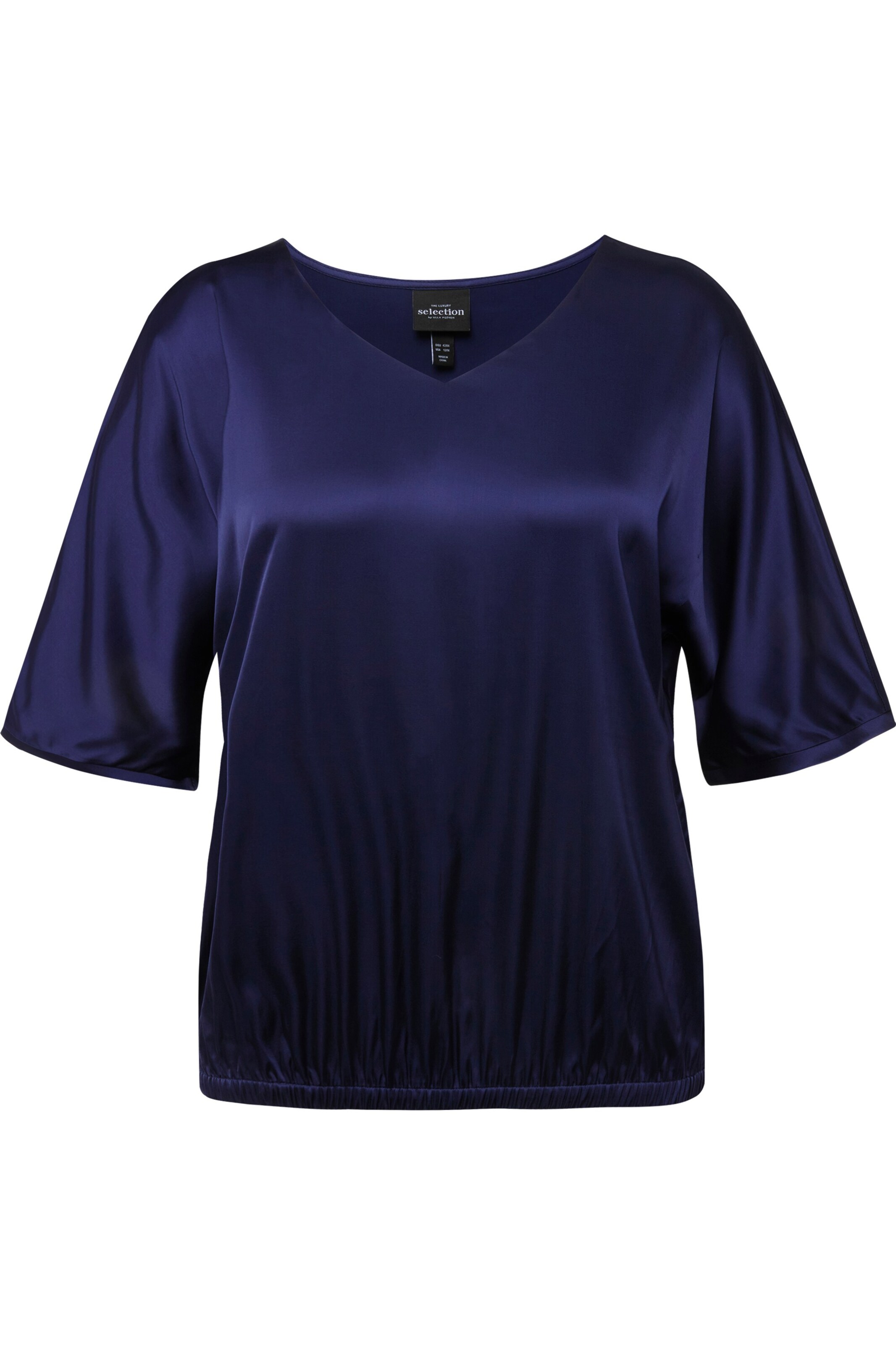 Ulla Popken Bluse in Blau: Vorderseite