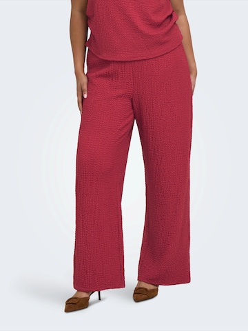 ONLY Carmakoma - Pierna ancha Pantalón 'CARERIKKA' en rojo: frente