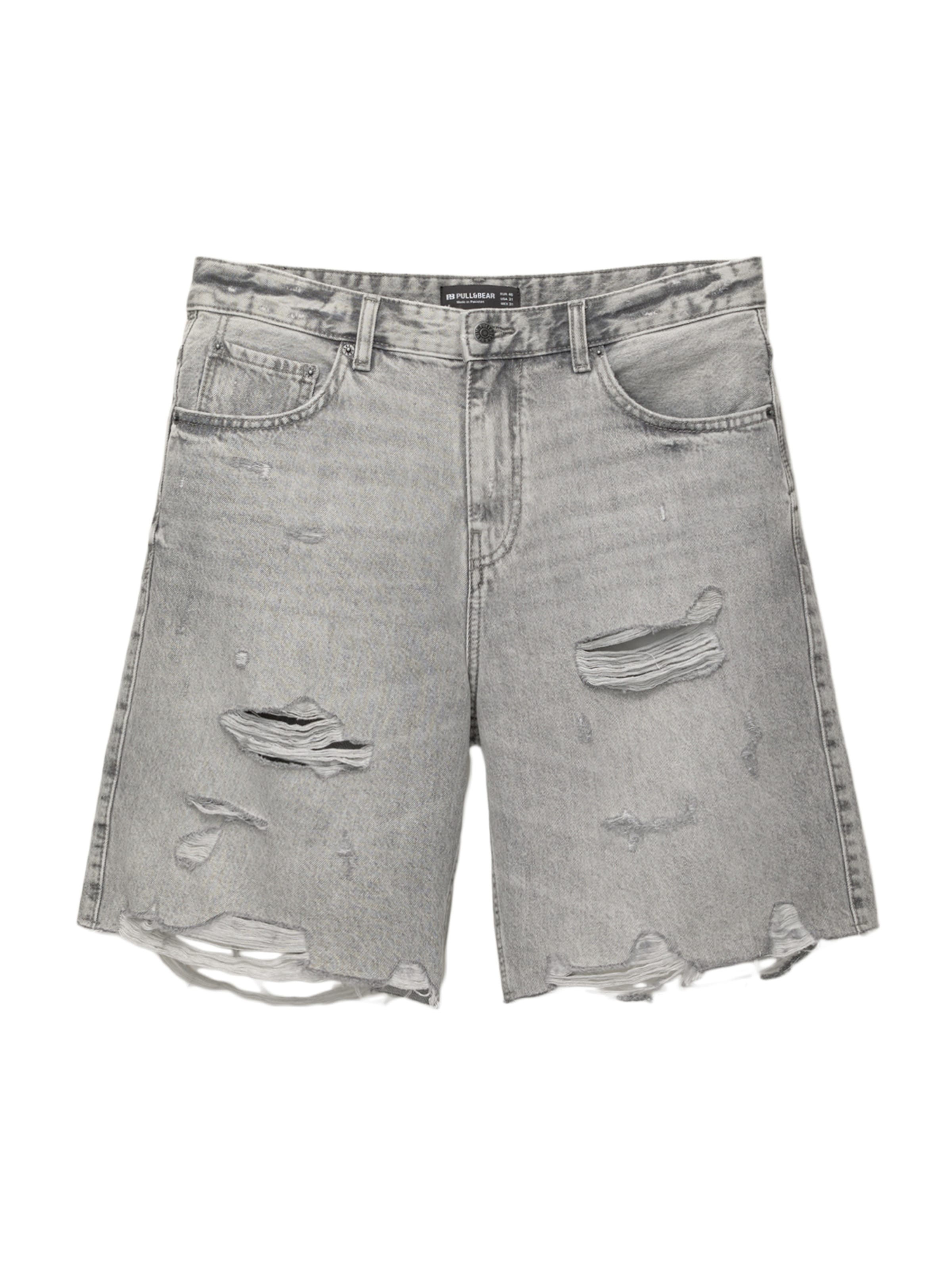 Largi Jeans de la Pull&Bear pe gri: față