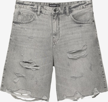 Pull&BearLoosefit Traperice - siva boja: prednji dio