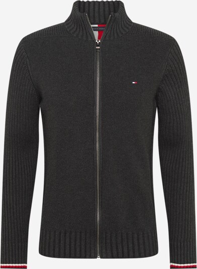TOMMY HILFIGER Strickjacke in dunkelgrau, Produktansicht