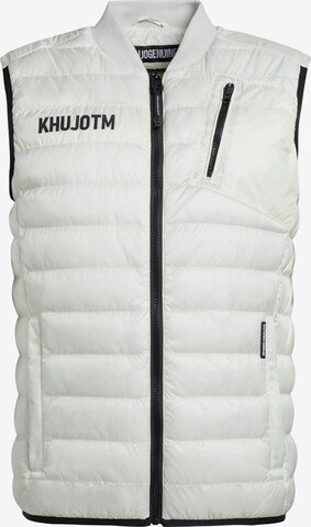 khujo Vest 'Reman' in White: front