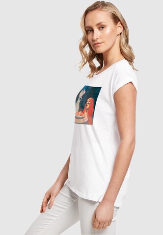 ABSOLUTE CULT Shirt 'Lady And The Tramp - Spaghetti' in Wit