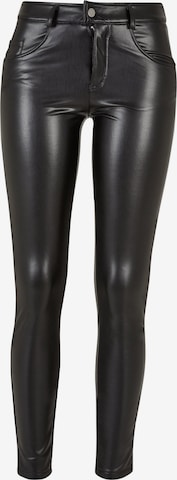 Coupe slim Pantalon Urban Classics en noir : devant