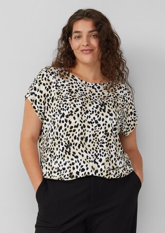 T-shirt s.Oliver en beige : devant