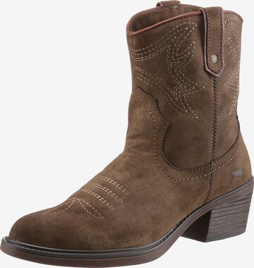 MUSTANG Ankle Boots in Brown: front