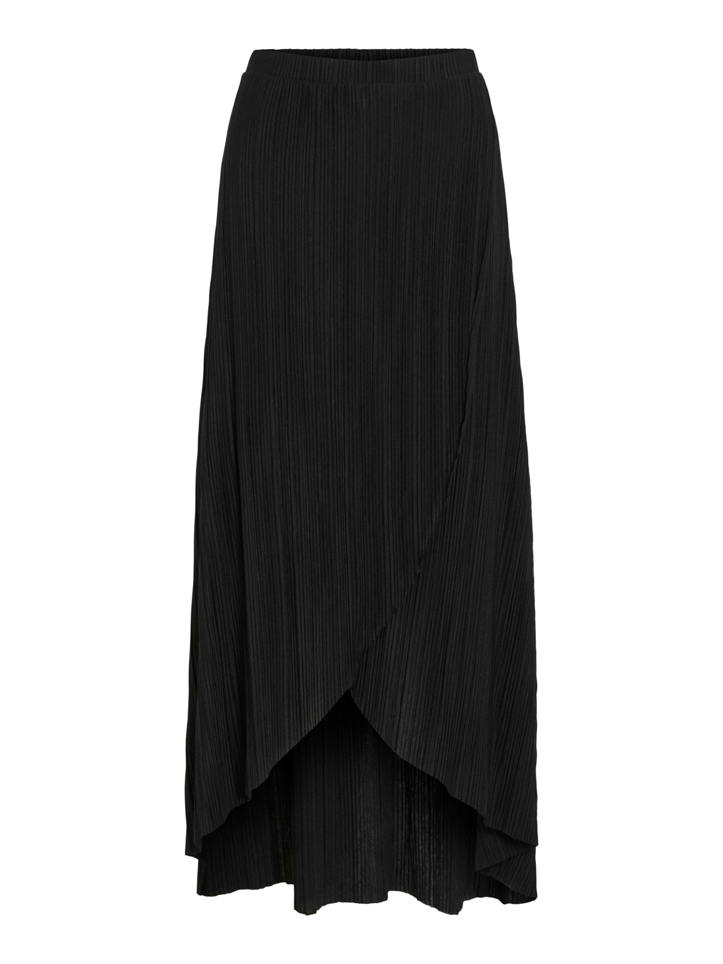 VILA Nederdel 'VIPLIS' i sort: forside