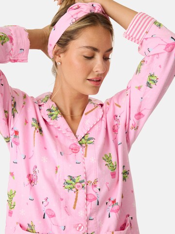 PJ Salvage Pyjama ' Flannels ' in Roze