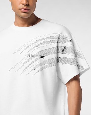 Plein Sport - Camiseta 'Scratch' en blanco