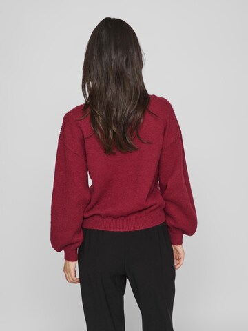 VILA - Pullover 'Chinti' em vermelho