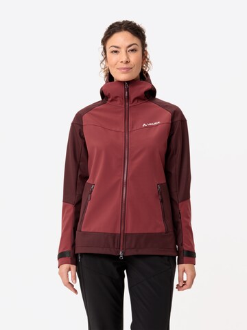 VAUDE Outdoorjas 'W All Year Elope SFT J' in Rood: voorkant