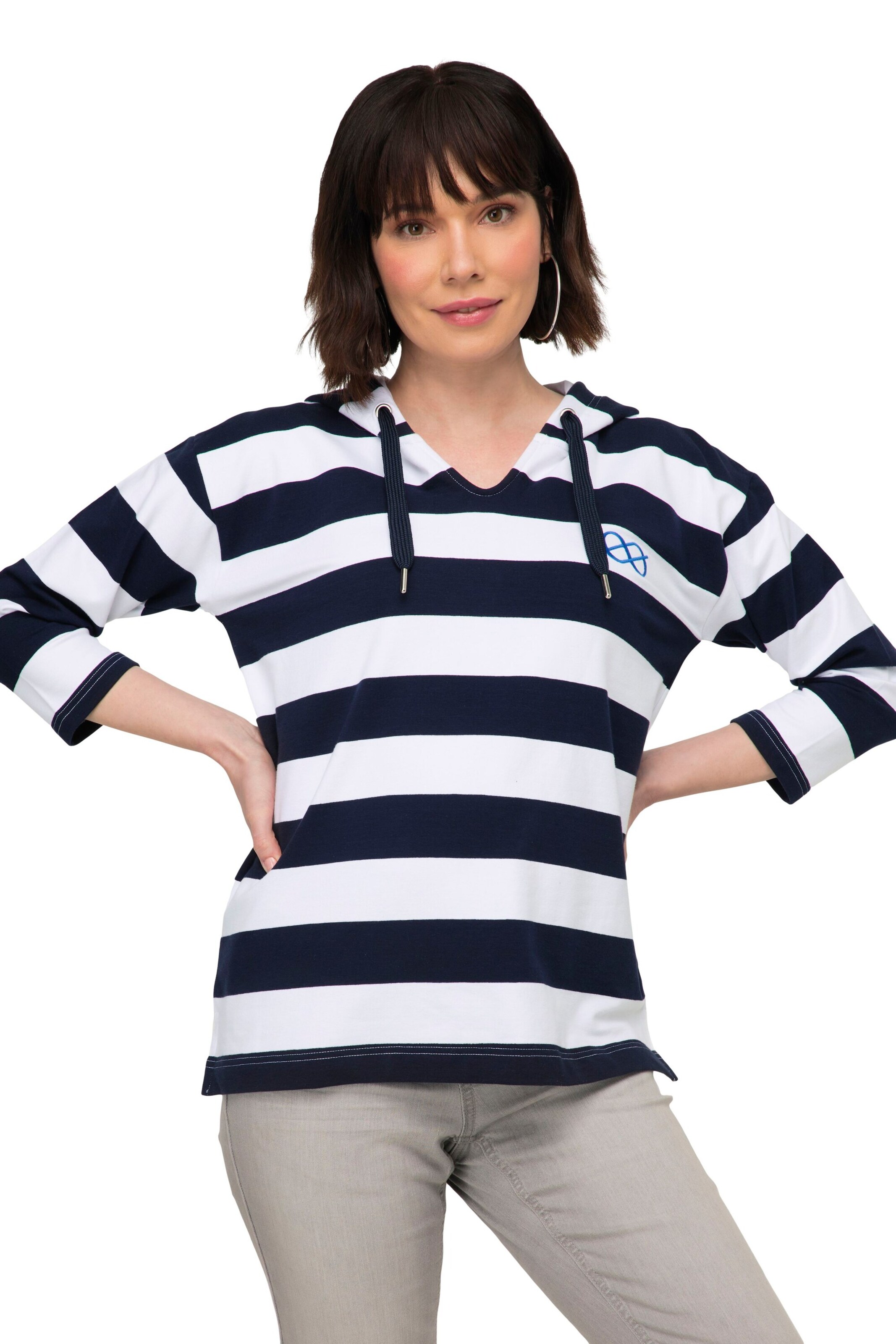 LAURASØN Sweatshirt in Black: front