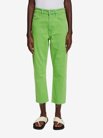 Loosefit Pantalon ESPRIT en vert : devant