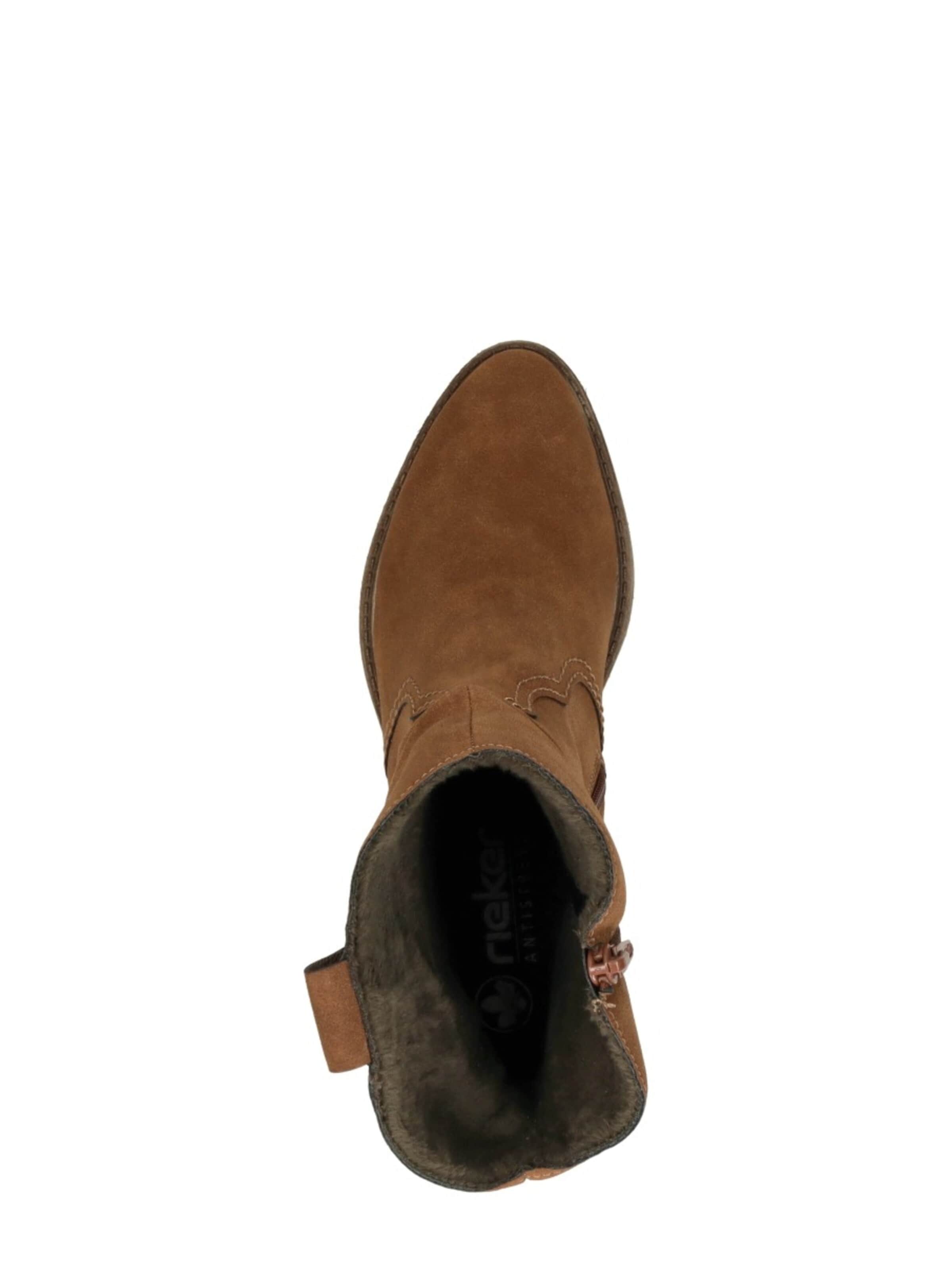 Boots 'Enkellaarsjes Hak' Rieker en marron