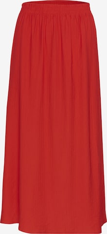 Cream Rok 'Lori' in Rood: voorkant