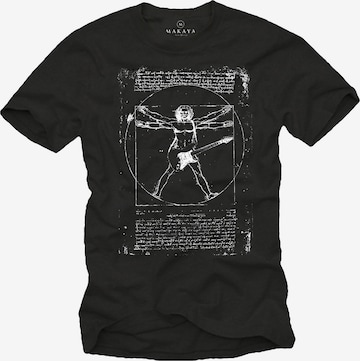 MAKAYA Shirt in Schwarz: Vorderseite