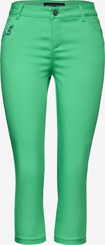 STREET ONE Slim fit Jeans in Green: front