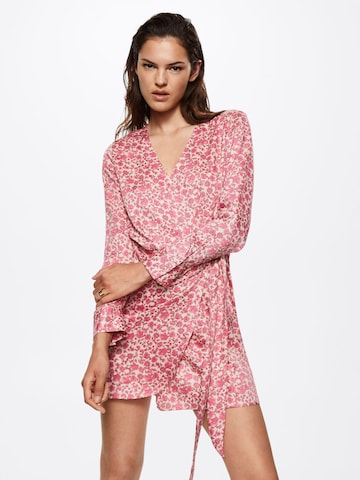 Robe 'Stripy' MANGO en rose : devant