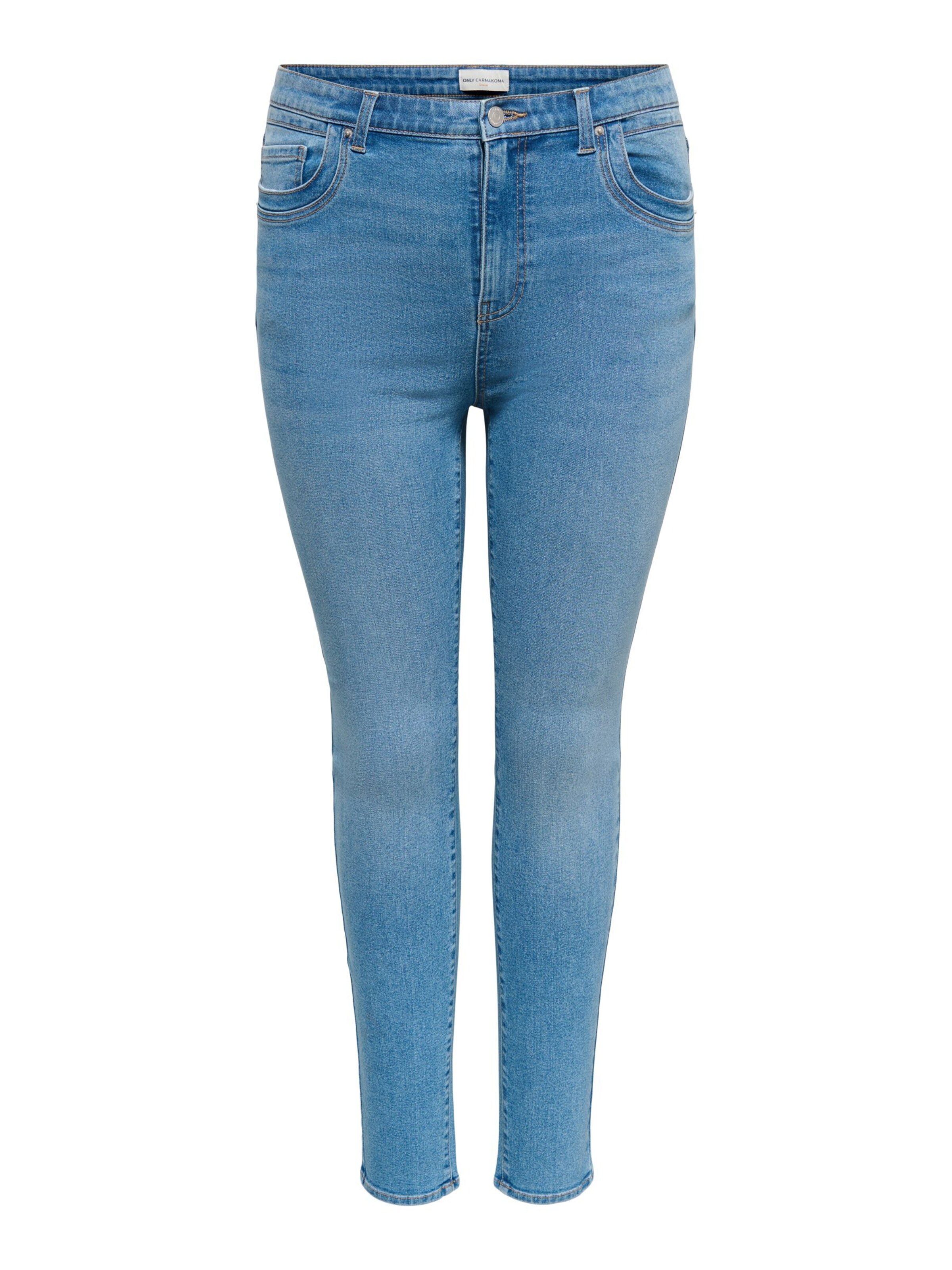 ONLY Carmakoma Jeans 'CARANE' in de kleur Blauw / Blauw denim, Productweergave