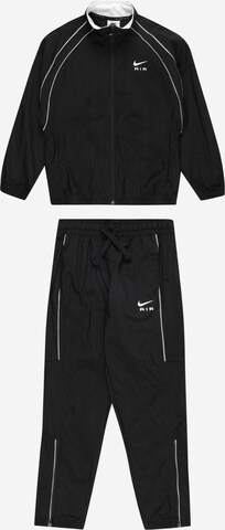 Nike Sportswear Jogginganzug in Schwarz: predná strana