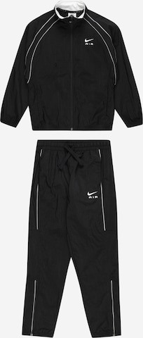 Nike Sportswear Sweatsuit in Black: front