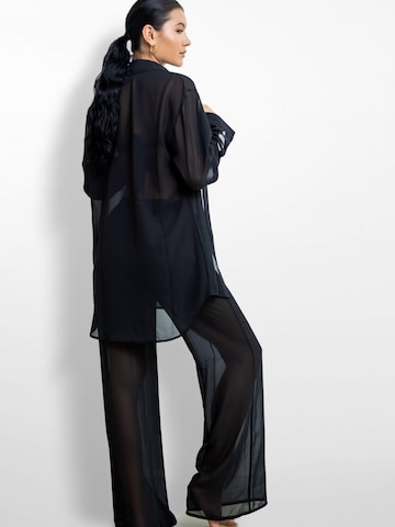 La Michaux Loosefit Bügelfaltenhose in Schwarz