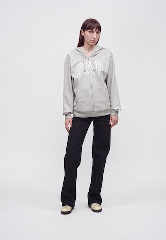 Gap Tall - Sudadera con cremallera 'HERITAGE' en gris