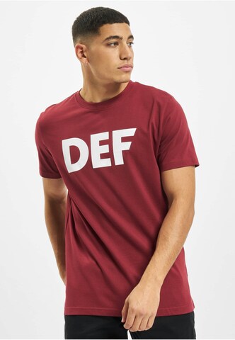 DEF Тениска 'Her Secret' в червено: отпред