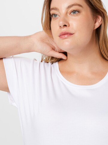 ONLY Curve - Camiseta 'MOSTER' en blanco