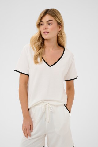 Cream Shirt 'CRSin' in White: front