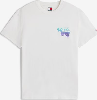 Tommy Jeans Majica u azur / svijetlozelena / ljubičasta / bijela, Pregled proizvoda