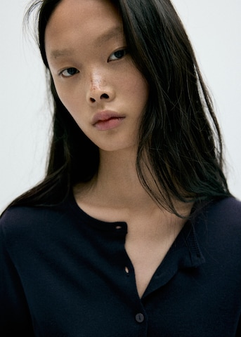 MANGO Strickjacke 'LUCCA' in Blau