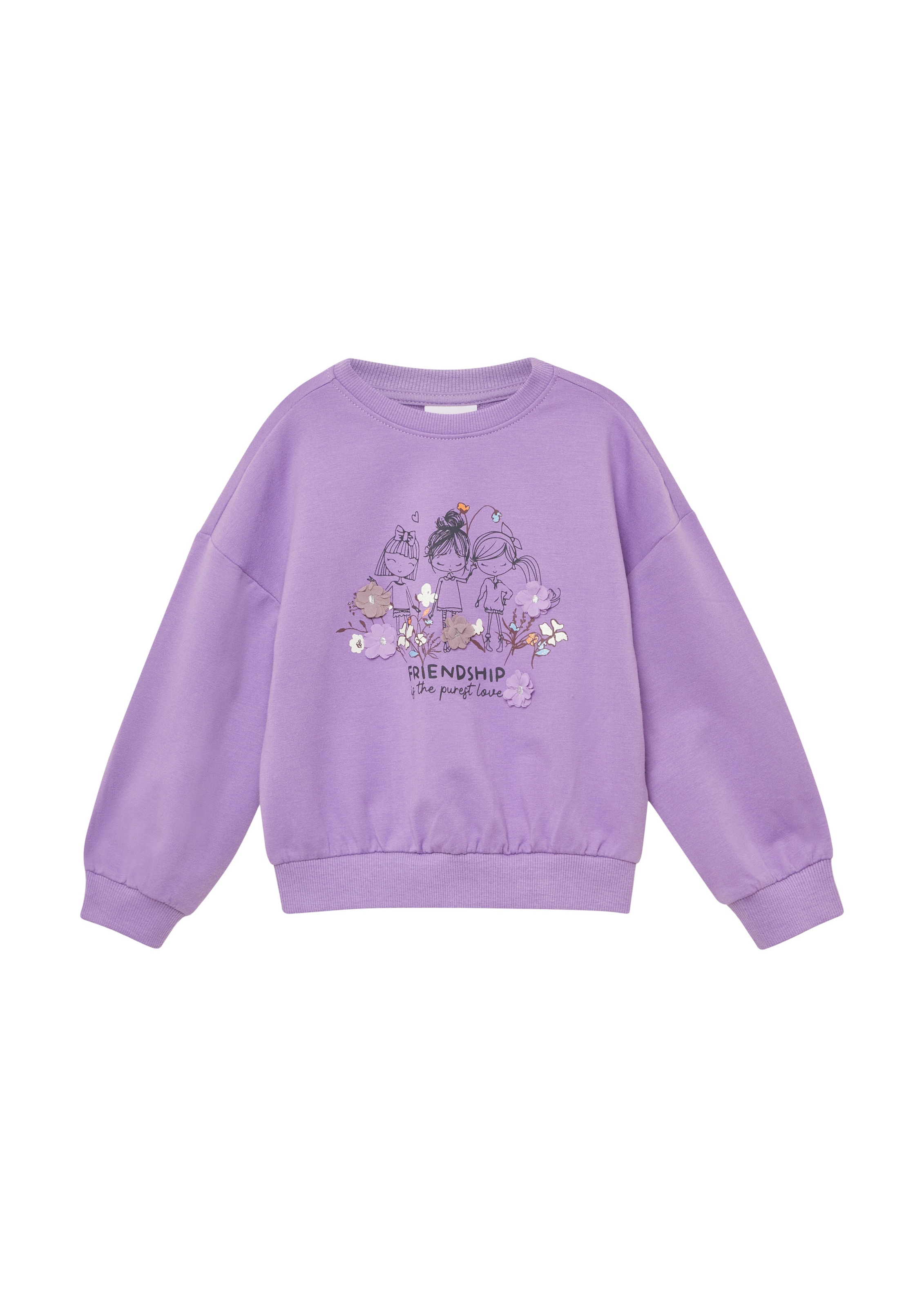 s.Oliver Sweatshirt in Lila: Vorderseite
