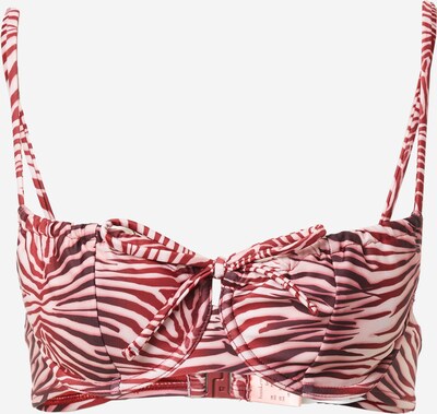 Hunkemöller Bikini gornji dio 'Brazil' u ljubičasto crvena / pastelno roza / crvena, Pregled proizvoda