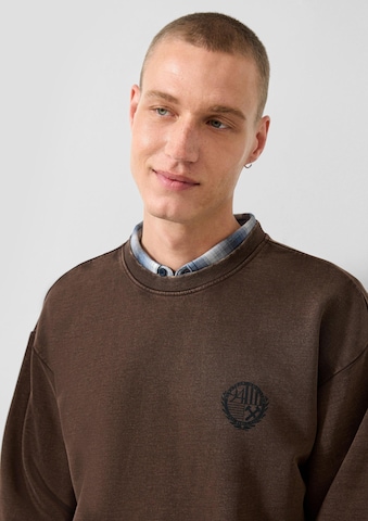 Sweat-shirt QS en marron