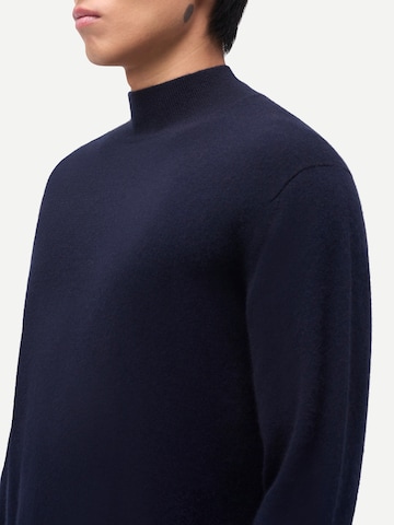 GOBI Cashmere Kampsun 'Men's Timeless Mock Neck Cashmere Sweater', värv sinine