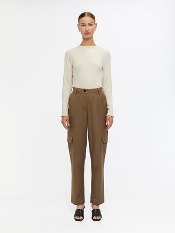 OBJECT Regular Cargo trousers 'Andrea' in Brown