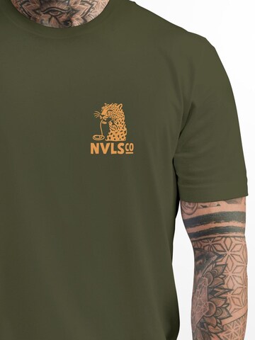 Neverless Shirt 'Eat pasta' in Green