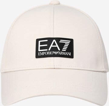 Cappello da baseball di EA7 Emporio Armani in beige