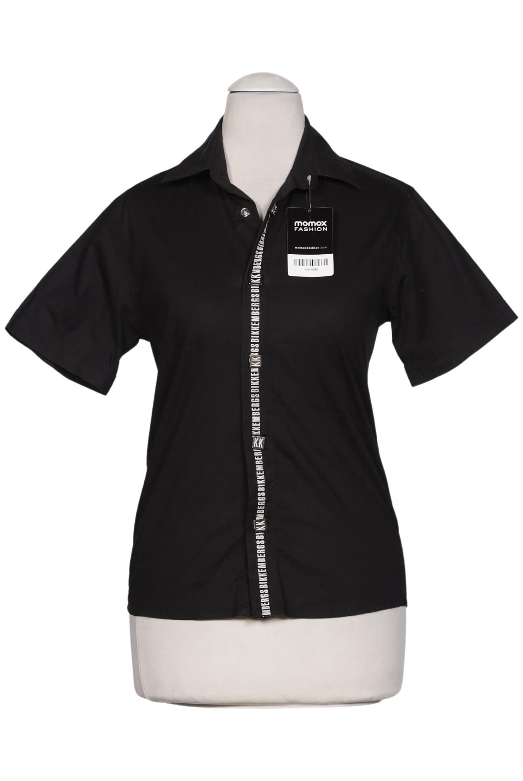 BIKKEMBERGS Bluse XS in Schwarz: Vorderseite