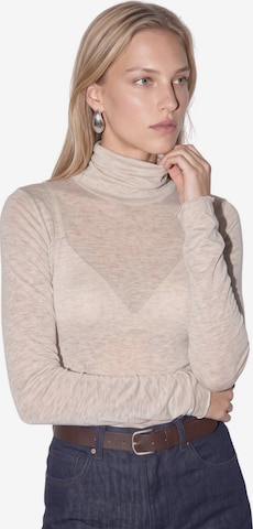No Matter What Blouse in Beige: front