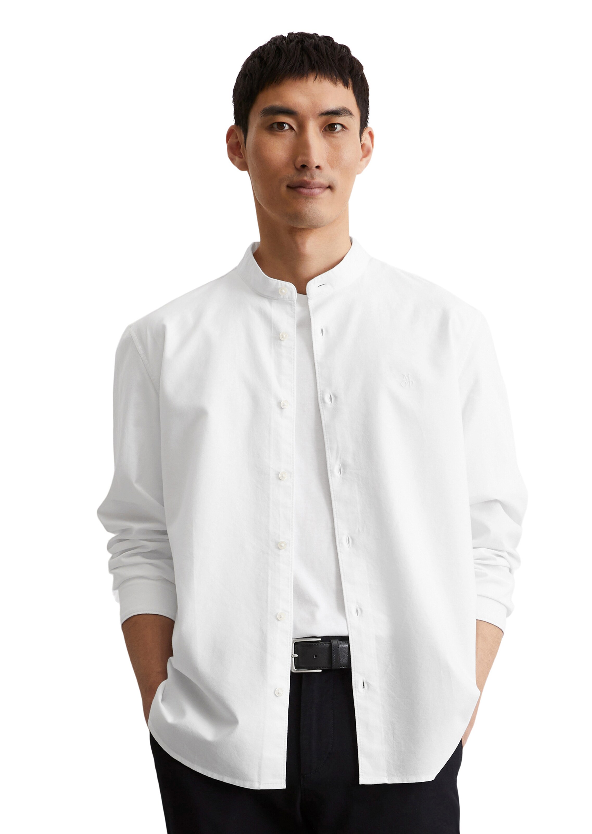 Marc O'Polo Regular Fit Hemd in Weiß: Vorderseite