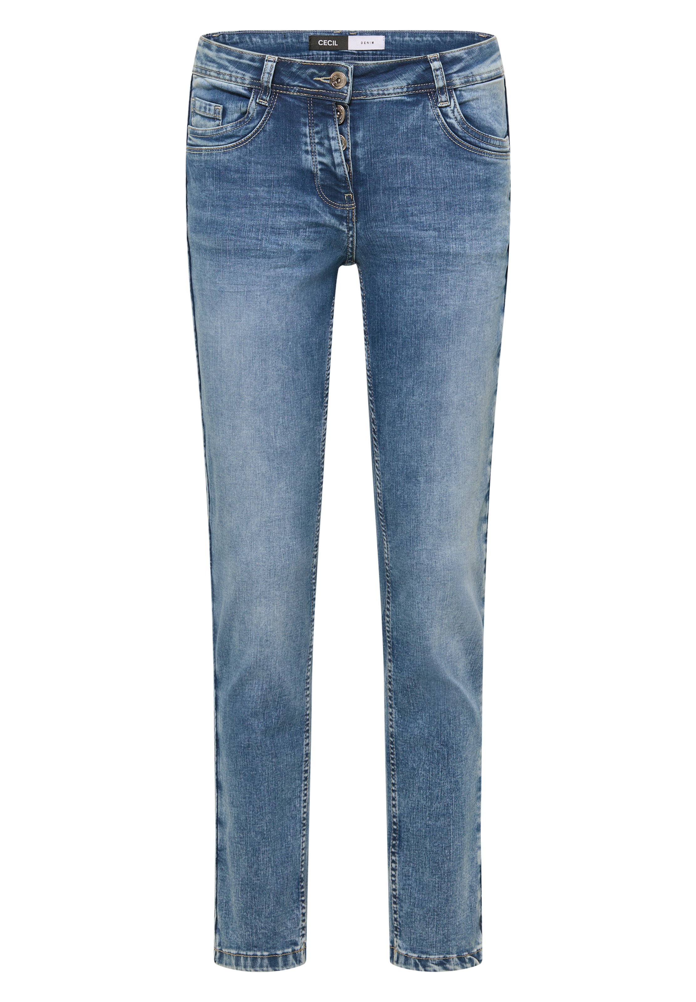 CECIL Slimfit Jeans in Blau: Vorderseite