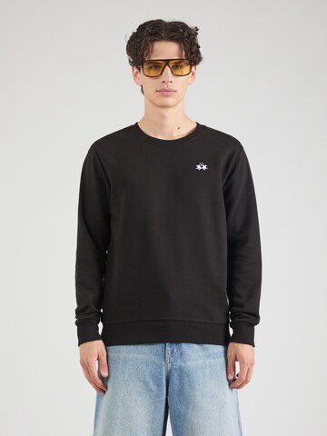 La Martina Sweatshirt in Black: front