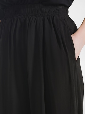 DEHA Wide Leg Hose in Schwarz