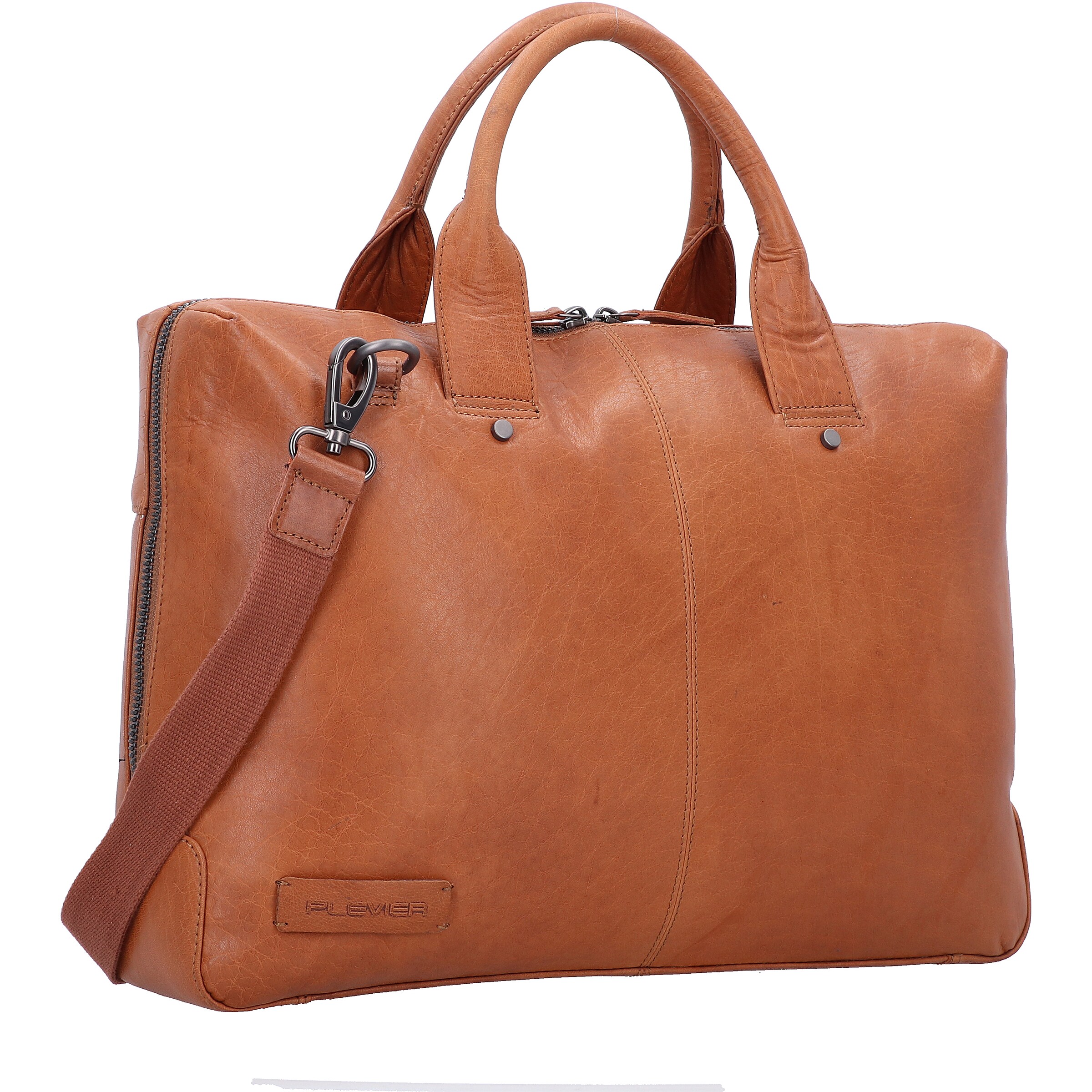 Plevier Document Bag in Brown