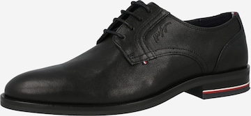 TOMMY HILFIGER Lace-Up Shoes in Black: front