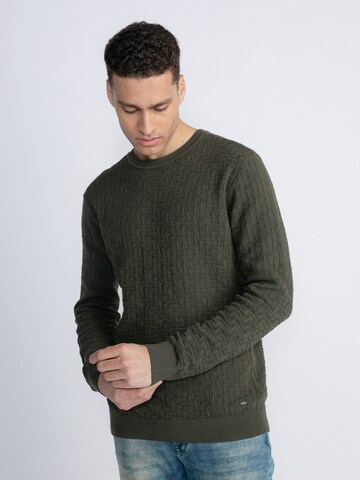 Petrol Industries Pullover 'Gurnee' in Grün: Vorderseite